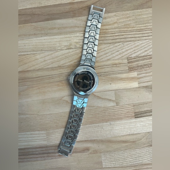 Jean Marc Men’s Watch Stainless Bracelet Ombré Blue Dial Luminous Hands NWOT